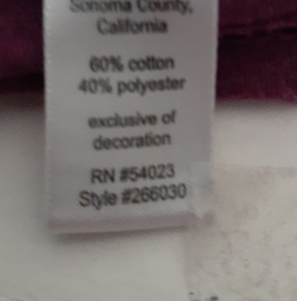 ATHLETA MAROOM SHORT SLEEVE PULLOVER SIZE L - Picture 5 of 5